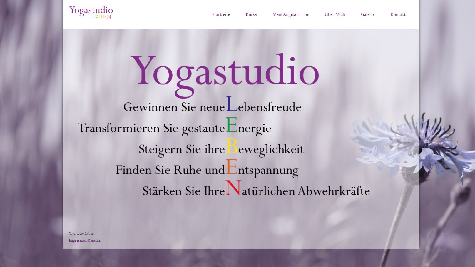 Yogastudio Leben